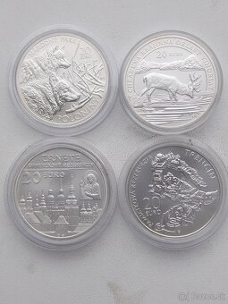 Mince strieborne 10 a 20 eurove mince BK - 3