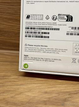 iPhone 16 Pro 256GB White Titanium - nerozbalený - 3