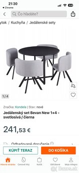 Jedálensky stôl so stoličkami - 3