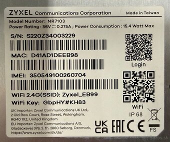 Zyxel NR7103 5g wifi antena - 3