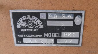Predám reprosústavu Supraphon RK2 - 3