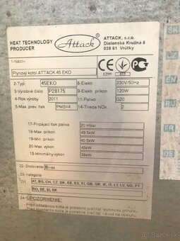 Plynový liatinový kotol 45 kW - 3