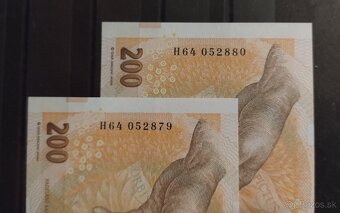 200 Kč bankovky UNC postupka - 3