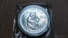 China Panda strieborne mince - 3