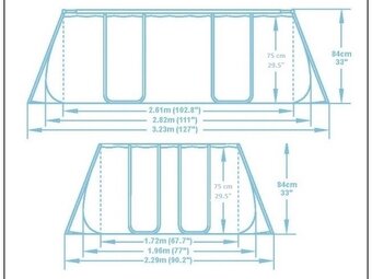 Bazén Bestway s konštrukciou 2,82 x 1,96 x 0,84 m - 3