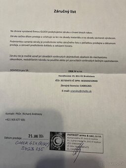 Predám Glock 43x v záruke nepoužívaná - 3