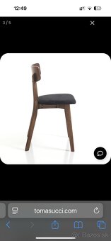 Luxusne stolicky Varm 2ks - tmave drevo - 3