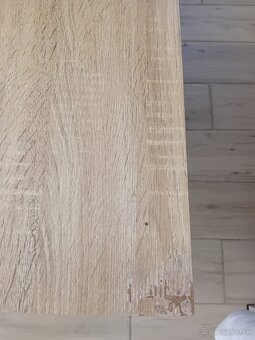 Predám moderný konferenčný stolík – sklo + drevo (60 €) - 3