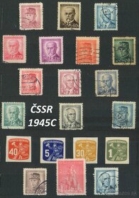 Poštové známky, filatelia: ČSSR 1945-1962 - 3
