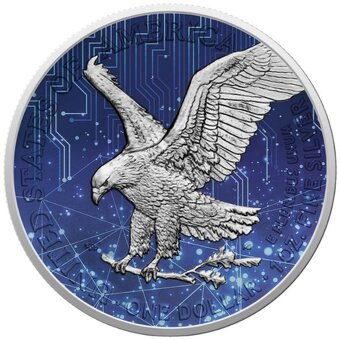 Investicne striebro mince minca Liberty AI - 3