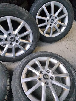 4ks alu disky orig. Škoda 5x112 r16 pneu 205/55 r16 6mm - 3