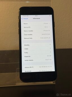 Predám Apple iPhone SE 2020 64GB Black Minimálne známky - 3