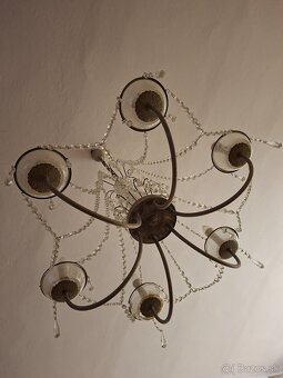 Predám 6- ramenný kryštálový luster - 3