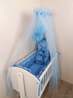 Detská kolíska + komplet výbava + baldachýn POM - 3