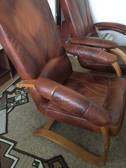 Koženková sedačka s kreslami - 3