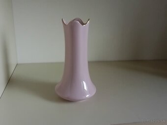 Vázička - ružový porcelán zn. Pirken - hammer1803. - 3