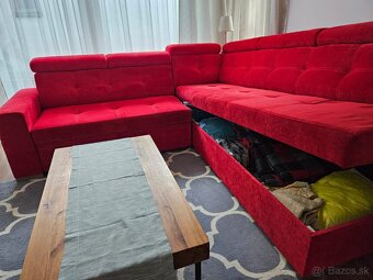 Červená sedacia súprava na mieru - 3