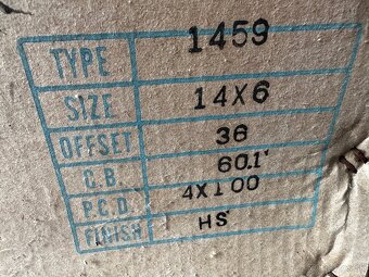 4x100 R14 6J ET36 NEPOUŽITÉ - 3