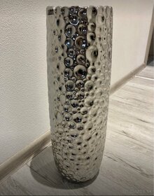 veľká strieborná dekoračná váza - 3
