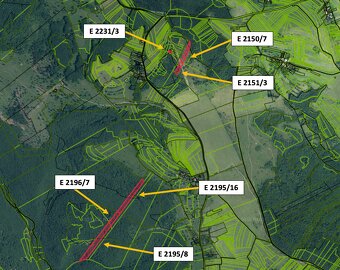 Ábelová (Lučenec) - 11.337 m2 ORNÁ PÔDA a LES - 3