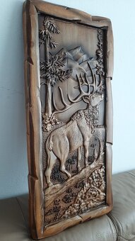 Drevený obraz Poľovnickemotivy34×76cm.hr.4cm. - 3