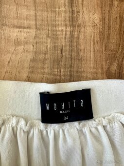 Biela sukňa s kvietkami, Mohito, 34 - 3