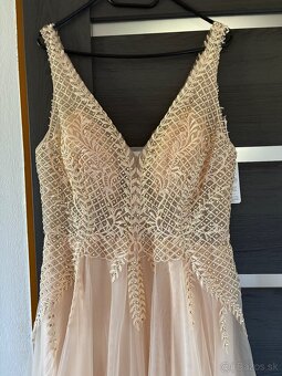 Zlaté spoločenské šaty 40/L - 3