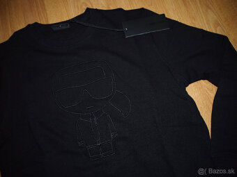 Karl Lagerfeld pánska mikina čierna - 3