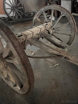 drevená dekorácia voz - 3