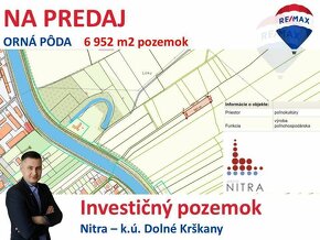 Predaj orná pôda ako investícia k.ú. Dolné Krškany - Nitra E - 3