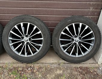 originální ALU kolesá škoda trinity black R18 5x112 - 3
