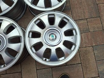 Orig. hliníkové disky Skoda R16, 5x100 - 3
