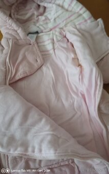 Bledunko ružový overalik s oveckou - 3