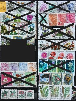 Známky - flóra - série 1 - 3