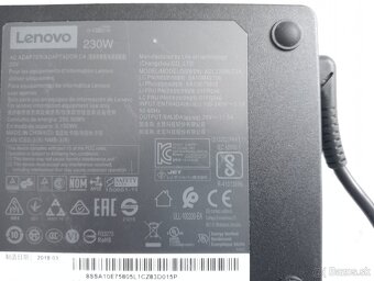 predám nabíjačku pre ntb Lenovo , hranatá koncovka 230W - 3