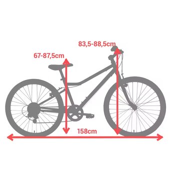 Detský trekingový bicykel 24" - 3