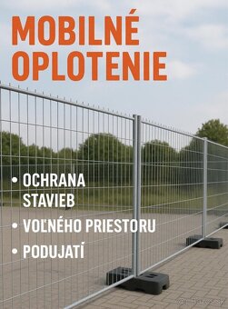 Mobilné oplotenie 3,5 x 2m ostré rohy - 3