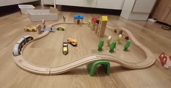Drevená vláčiková dráha okruh alebo osmička - 3