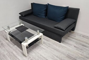 Gauč, stolík, písacie stoly, kanc. stoličky, skrinky - 3