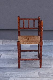 Stolička francúzska starožitná – rohová. - 3