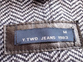 Y.Two Jeans pánske slim vlnené sako   M - 3