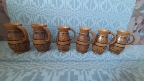 Vázy drevené retro - 3