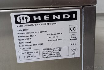 Umývačka riadu HENDI K50 DT DP - 3
