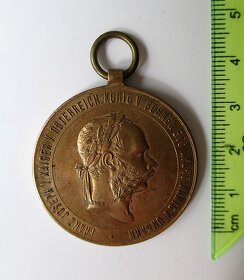 Vojnová medaila – Franz Joseph – Rakúsko Uhorsko – 1873 - 3