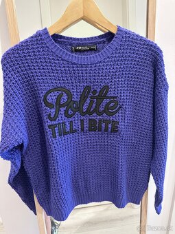 Damsky pulover Polite till I bite - 3