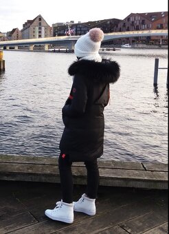 nádherná zimná bunda/kabát veľkosť S (36) dámska/dievčenská - 3