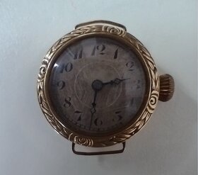 Starožitné zlaté dámske hodinky - 3