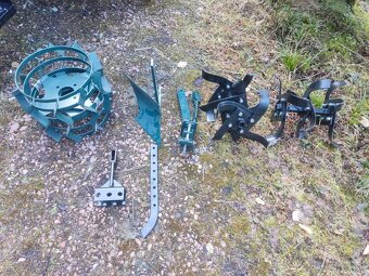Dvojkolesový malotraktor kosa vlečka pluh - 3