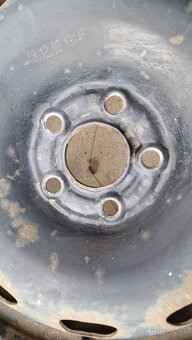 Plechové disky 5x100 R15 ET38 na pneu.195/65 R15 - 3