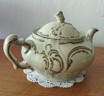 Starožitná porcelánová kanvica-Horný Slavkov - 3